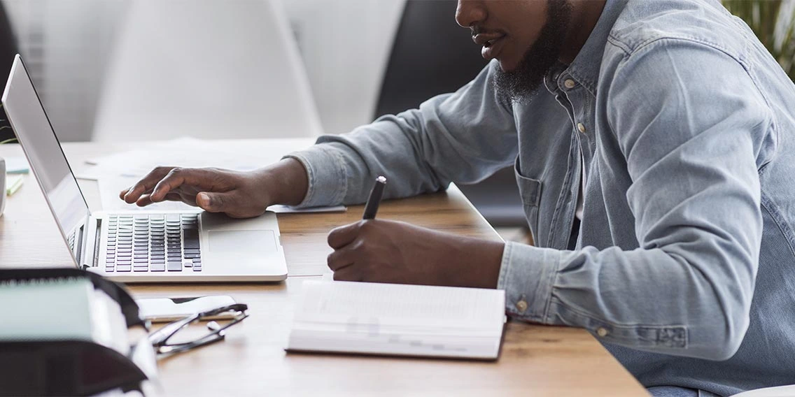 man taking financial steps after job loss