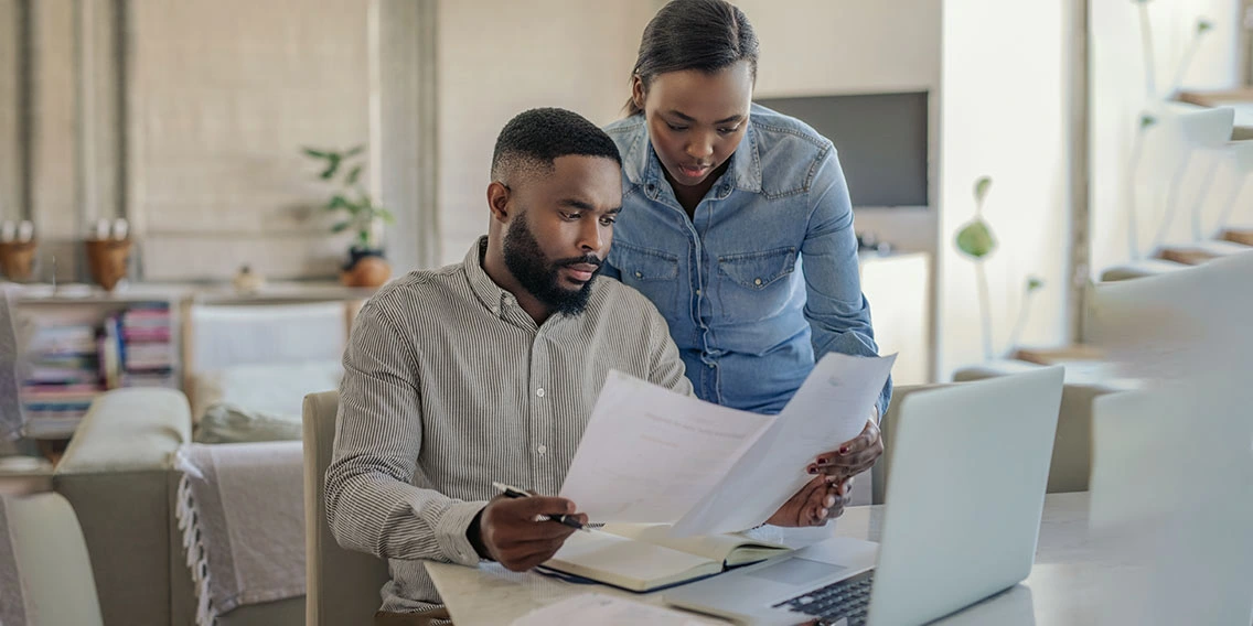 woman using budgeting strategy