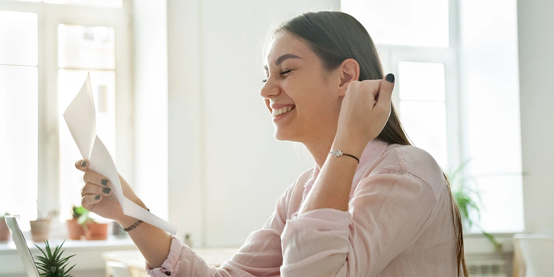 woman taking out personal loan