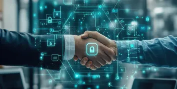 Handshake representing security and trust