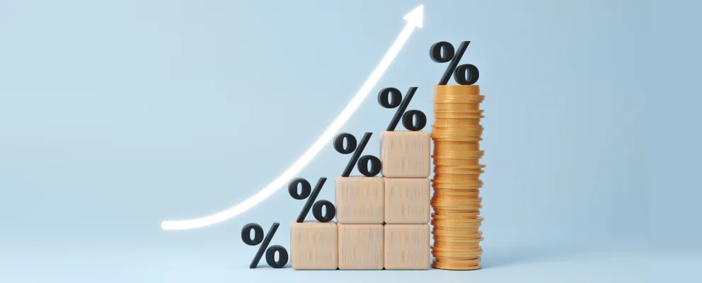 increase in percent graph